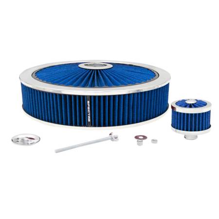 Spectre Performance - Spectre ExtraFlow Filter Custom Assembly Value Pack 14in. x 3in. - Blue