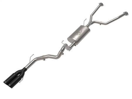 aFe Power (Advanced FLOW Engineering) - aFe 23-24 Toyota Sequoia V6 3.4L Vulcan Series 2-1/2in to 3in 304 SS Cat-Back Exhaust w/ Black Tip