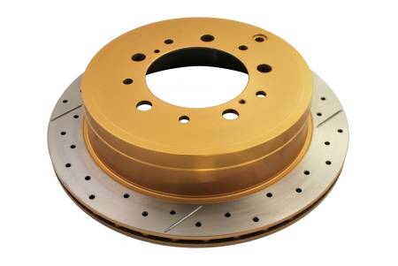 DBA (Disc Brakes Australia) - DBA 07+ Toyota Landcruiser 200 Series Rear Cross Drilled & Slotted Street Series Rotor