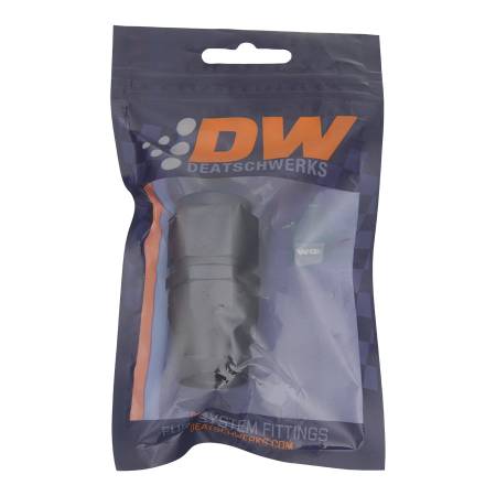 DeatschWerks - DeatschWerks 10AN Female Swivel Straight Hose End PTFE (Incl 1 Olive Insert) - Anodized Matte Black