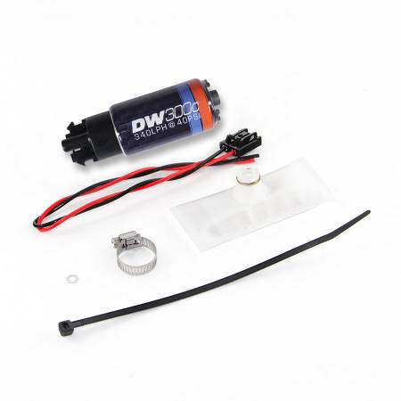 DeatschWerks - DeatschWerks 88-91 BMW 325i DW300C 340 LPH Compact Fuel Pump w/ Install Kit (w/o Mounting Clips)