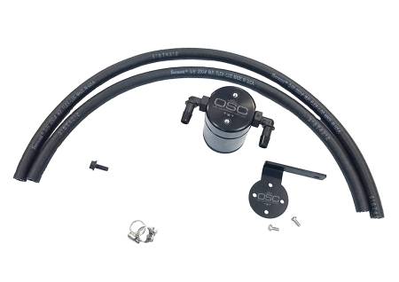 J&L Oil Separator Co - J&L 95-04 Toyota Tacoma/4Runner 3.4L Driver Side Oil Separator 3.0 - Black Anodized