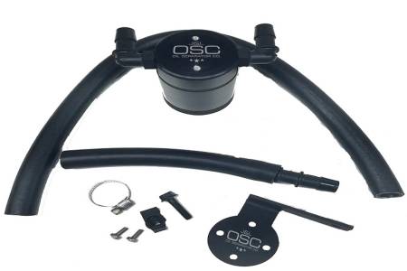 J&L Oil Separator Co - J&L 13-14 Focus ST Rear Oil Separator 3.0 - Black Anodized
