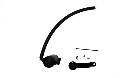 J&L Oil Separator Co - J&L 17-22 Honda CRV 1.5L Turbo Passenger Side Oil Separator 3.0 - Black Anodized