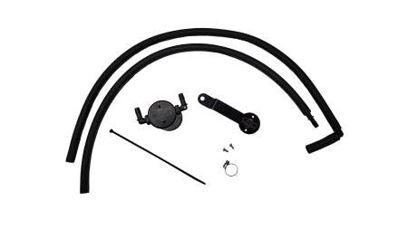 J&L Oil Separator Co - J&L 20-22 Hyundai Palisade / Kia Telluride 3.8L Oil Separator 3.0 Passenger Side - Black Anodized