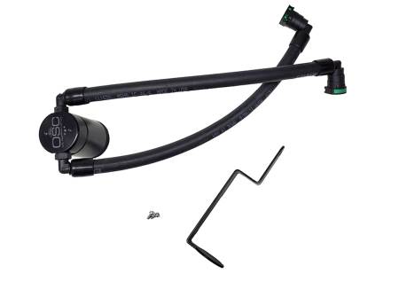 J&L Oil Separator Co - J&L 2021-2022 Ford Bronco 1.5L EcoBoost Passenger Side Oil Separator 3.0 - Black Anodized