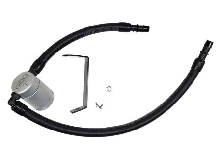 J&L Oil Separator Co - J&L 11-22 3.6L V6 Dodge Charger/Challenger/Chrysler 300C Oil Separator 3.0 - Clear Anodized