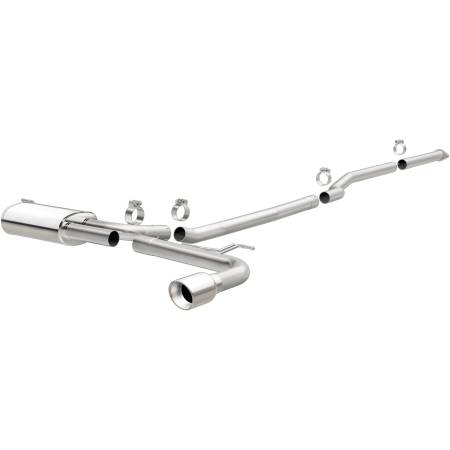 MagnaFlow Exhaust Products - MagnaFlow Cat Back, SS, 2.5in, Street, Single Straight Pass. Polished 4in Tip, 2015 Ford Fusion 2.5L