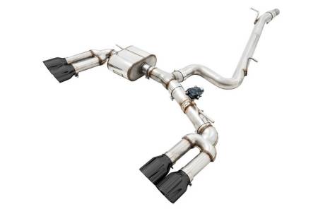 AWE Tuning - AWE Audi 8V S3 SwitchPath Exhaust w/Diamond Black Tips 102mm