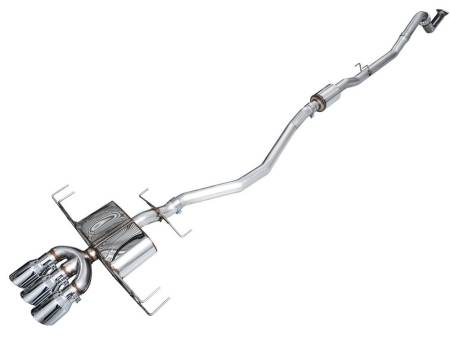 AWE Tuning - AWE 2024 Acura Integra Type S DE5 FWD Touring Edition Exhaust w/ Triple Chrome Silver Tips