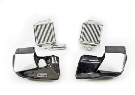 AWE Tuning - AWE Audi 2.7T Performance Intercooler Kit - w/Carbon Fiber Shrouds