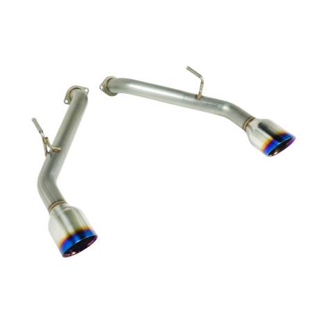 Remark By GReddy - Remark 2014+ Infiniti Q50 Axle Back Exhaust w/Burnt Stainless Double Wall Tip