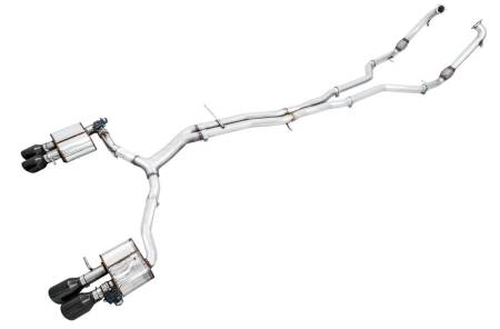 AWE Tuning - AWE Audi B9 S5 Sportback SwitchPath Exhaust - Non-Resonated (Black 102mm Tips)