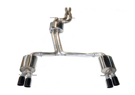 AWE Tuning - AWE Audi B8.5 S5 3.0T Touring Edition Exhaust System - Diamond Black Tips (102mm)