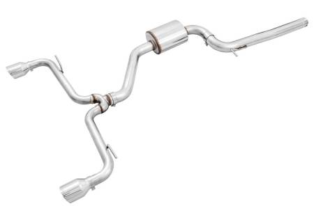 AWE Tuning - AWE Volkswagen GTI MK7.5 2.0T Track Edition Exhaust w/Chrome Silver Tips 102mm
