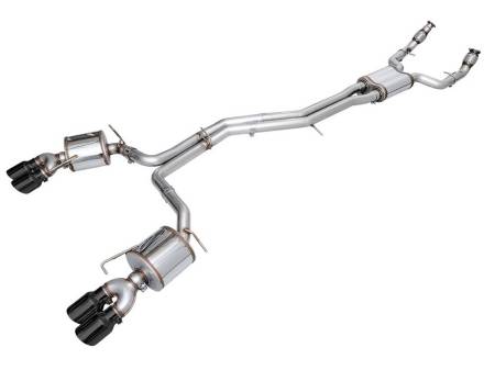 AWE Tuning - AWE 19-23 Audi C8 S6/S7 2.9T V6 AWD Touring Edition Exhaust - Diamond Black Tips