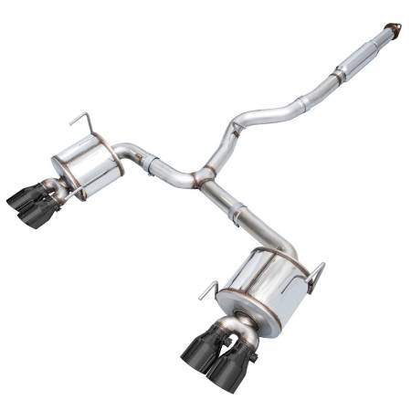 AWE Tuning - AWE Subaru STI VA / WRX GV / STI GV Sedan Touring Edition Exhaust - Diamond Black Tip (102mm)