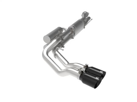 aFe Power (Advanced FLOW Engineering) - aFe Rebel Series 3in 409 SS Cat-Back Exhaust w/ Black Tips 17-20 Ford F-250/F350 V8 6.2L/7.3L