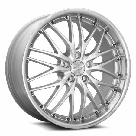 MRR Design Wheels - MRR Wheels Rim GT1 18x8.5 5x112 ET35 66.6CB Hyper Silver Machine Lip