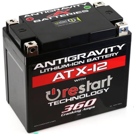 Antigravity Batteries - Antigravity Batteries YTX12 High Power Lithium Battery w/Re-Start
