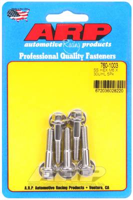 ARP - ARP M6 x 1.00 x 30 hex SS bolts 760-1003