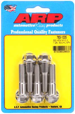 ARP - ARP M10 x 1.25 x 40 hex SS bolts 763-1005