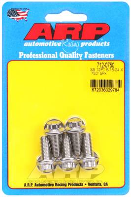ARP - ARP 5/16-24 x .750 12pt SS bolts 712-0750