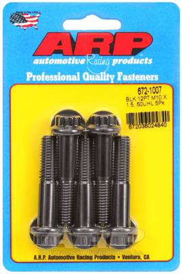 ARP - ARP M10 x 1.50 x 50 12pt black oxide bolts 672-1007