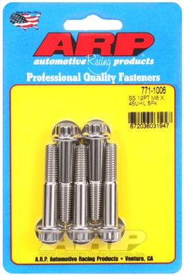 ARP - ARP M8 x 1.25 x 45 12pt SS bolts 771-1006