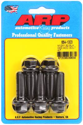 ARP - ARP M12 x 1.50 x 35 hex black oxide bolts 664-1003