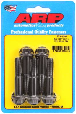 ARP - ARP M10 x 1.25 x 50 12pt black oxide bolts 673-1007