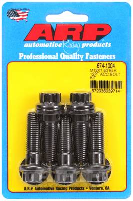 ARP - ARP M12 x 1.50 x 40 12pt black oxide bolts 674-1004