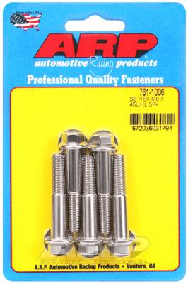ARP - ARP M8 x 1.25 x 45 hex SS bolts 761-1006