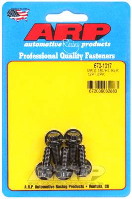 ARP - ARP M6 x 1.00 x 16 12pt black oxide bolts 670-1017