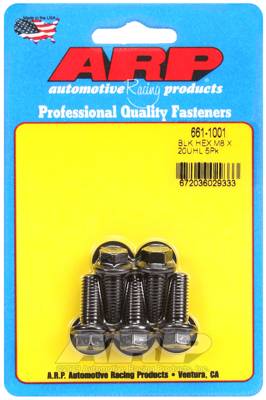 ARP - ARP M8 x 1.25 x 20 hex black oxide bolts 661-1001