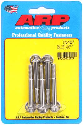 ARP - ARP M6 x 1.00 x 50 12pt SS bolts 770-1007