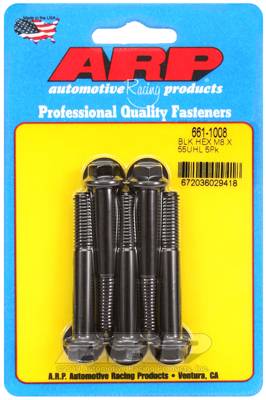 ARP - ARP M8 x 1.25 x 55 hex black oxide bolts 661-1008