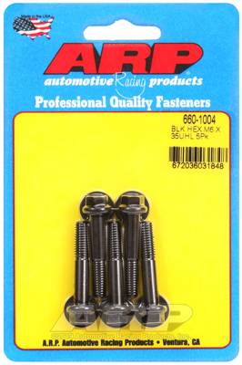 ARP - ARP M6 x 1.00 x 35 hex black oxide bolts 660-1004