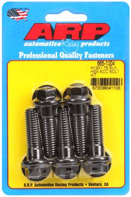 ARP - ARP M12 x 1.75 x 40 hex black oxide bolts 665-1004