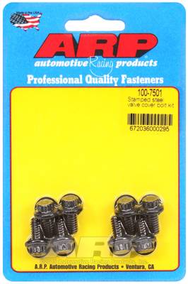 ARP - ARP Stamped steel 12pt valve cover bolt kit 100-7501