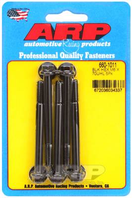 ARP - ARP M6 x 1.00 x 70 hex black oxide bolts 660-1011