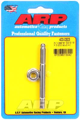 ARP - ARP 5/16 x 3.200 SS air cleaner stud kit 400-0303