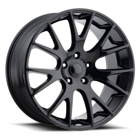 Factory Reproductions Wheels - FR 70 - Ram Truck Hellcat Replica Wheel 22x10 5x5.5 ET25.4 77.8CB Gloss Black