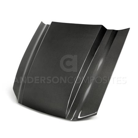 Anderson Composites - Anderson Composites 2013-2014 Ford Mustang Type-CJ Carbon Fiber Cowl Hood