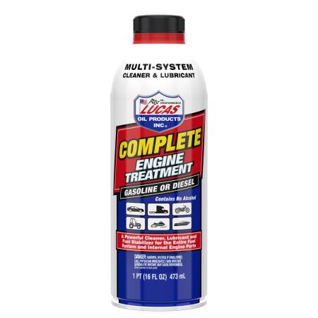 LUCAS OIL - Lucas Fuel Additive 16.0 oz Bottle Complete Engine Treatment System Cleaner
