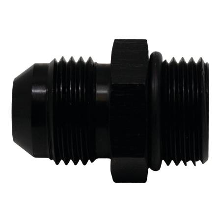 DeatschWerks - DeatschWerks 8AN ORB Male to 8AN Male Flare Adapter (Incl O-Ring) - Anodized Matte Black