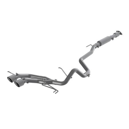 MBRP Exhaust - MBRP 13-18 Hyundai Veloster Turbo 4.0in OD Tips Dual Outlet 2-1/2in AL Cat Back