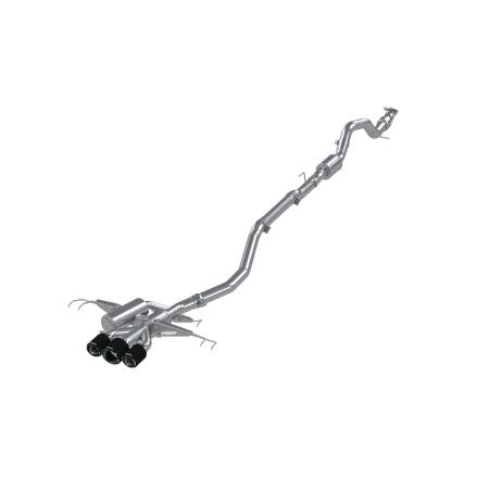 MBRP Exhaust - MBRP 17-22 Honda Civic Type R 2.0L T304 SS 3in Cat-Back w/Triple Center Outlet- Carbon Fiber Tips
