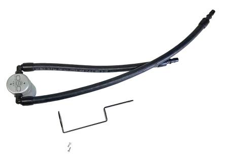 J&L Oil Separator Co - J&L 11-19 Jeep Grand Cherokee 5.7L Passenger Side Oil Separator 3.0 - Clear Anodized