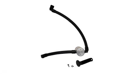 J&L Oil Separator Co - J&L 2021-2022 Ford Bronco 2.7L 3.0 Oil Separator Passenger Side- Clear Anodized